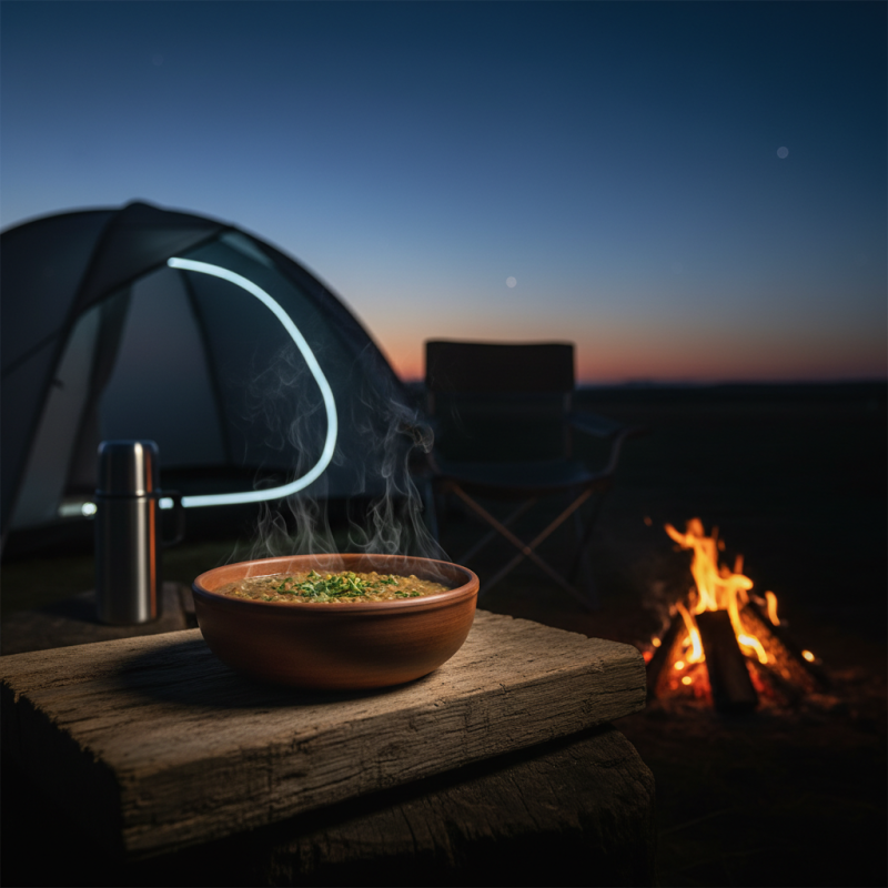 Lightweight Lentil Stew & Deep House Radio: The Perfect Campfire Vibe